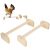 2 Stück Hühnerstange, Hühnerstange aus Holz, große Hühner, die Vogelständer, Stangenhalter, natürliches Haustierzubehör trainieren