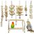7 Stück Kauspielzeug Papageien-Vogelspielzeug, geeignet für Vögel, Papageien, Sittiche, Sittiche, Aras, Turteltauben