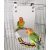 7 Zoll Vogelspiegel mit Seil Barsch Papagei Spiegelkäfig Vogelspielzeug Schaukel Papageienkäfig Spielzeug Sittich Papagei Papagei Papagei Vogel…