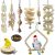 8 Packungen Vogelspielzeug, Vogelkäfig-Schaukel für Vögel und Papageien, Vogelkäfig-Spielzeuge – Natürliches Holz zum Aufhängen, für kleine…