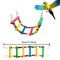 ESRISE Vogelspielzeug für Vögel, Kauspielzeug Vögel Spielzeug Holz Bell Haning Spielzeug für Conures Nymphensittiche Liebesvögel kleine Sittiche,…