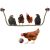 Hühnerschaukel Big Rope Bass Bungee Kletterseil mit Hühnerball Spielzeug,Papagei Vogel Spielzeug,59 Zoll