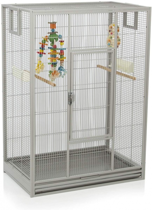 Montana Cages ® | Vogelkäfig Melbourne 80 – Platinum erweiterbarer Käfig Voliere für Sittiche, Kanarienvögel & Finken