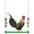 Perle Rare Huhn Swing hölzerne Hühnerspielzeug handgefertigte bunte Spielzeug-Vogel-Papagei-Hühner-Barsch in Holz Henhouse-Zubehör für große…