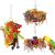Vogel-Kauspielzeug Papageienkäfig Papierschredder Spielzeug Nahrungssuche hängendes Spielzeug Papagei Papagei Adeikanisches Grau Amazon (3er Pack)